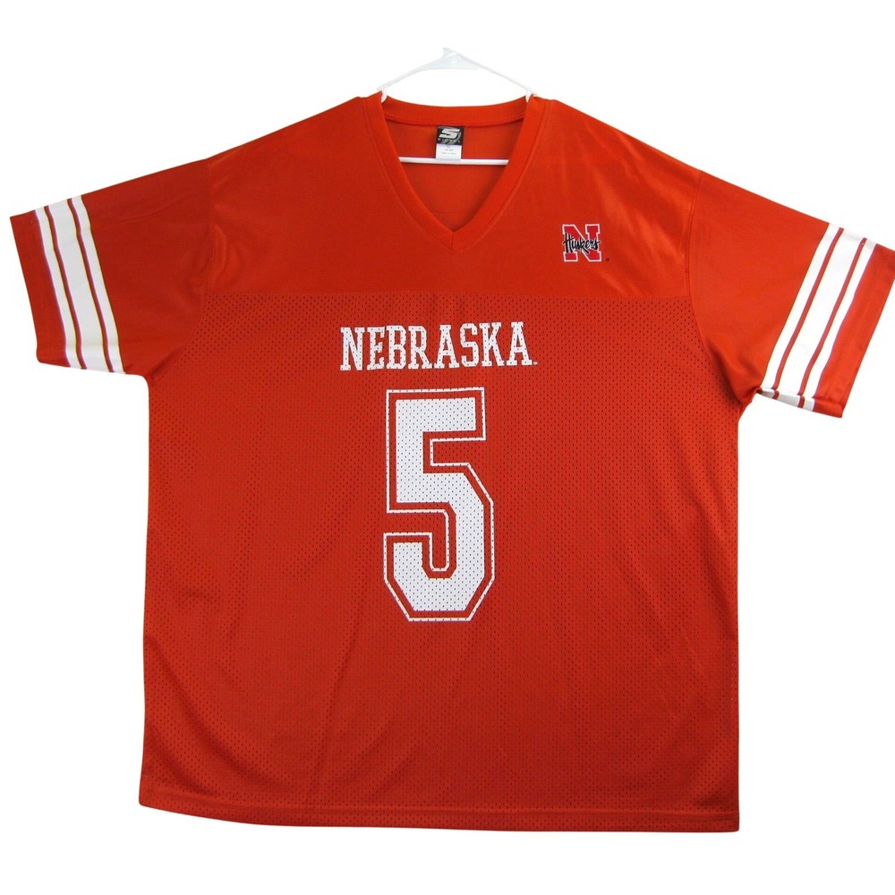 Vintage Nebraska Cornhuskers NCAA Football Signal Jersey Mens‎ XL Mesh Gameday